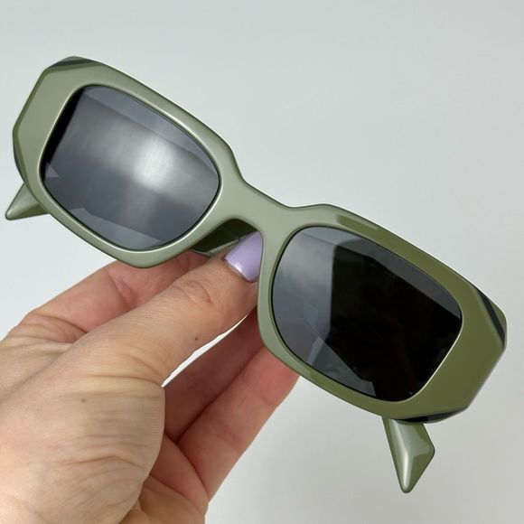 COPY - BRAND NEW PRADA PR17WS 13N5S0 Sage Black Dark Grey Unisex Sunglasses - Picture 9 of 12